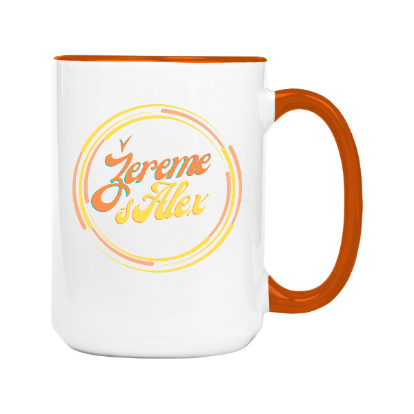 Hrnek velký barevný s potiskem Hrnek velký barevný- žereme